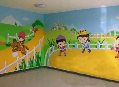 荆州幼儿园墙体彩绘制作流程及注意事项