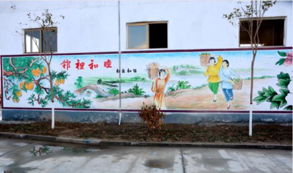 荆州乡镇文化墙 乡风文明焕发新活力